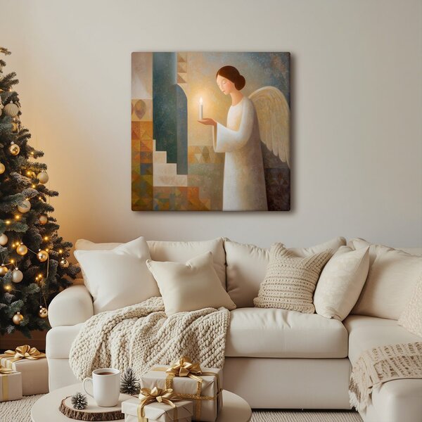 Quadro su tela Natalizio – Magica luce angelica