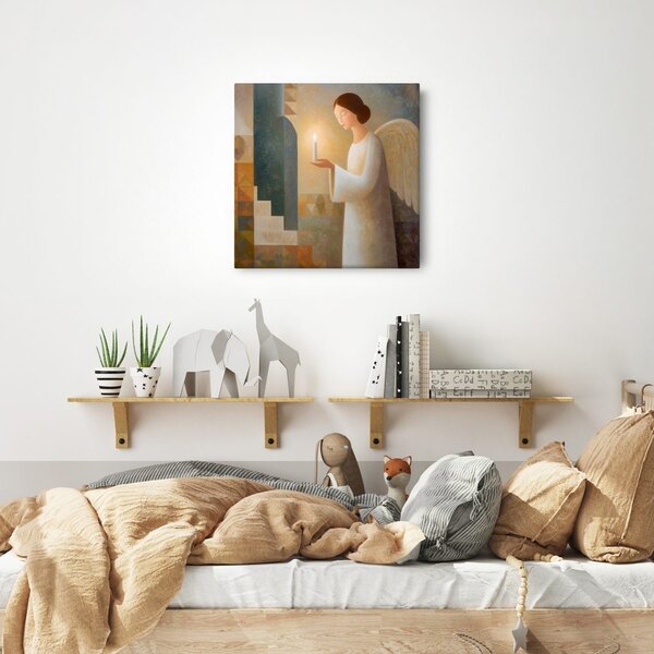 Quadro su tela Natalizio – Magica luce angelica