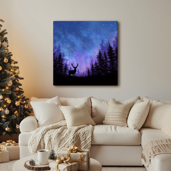 Quadro su tela – Incanto invernale del cielo notturno