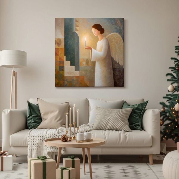 Quadro su tela Natalizio – Magica luce angelica