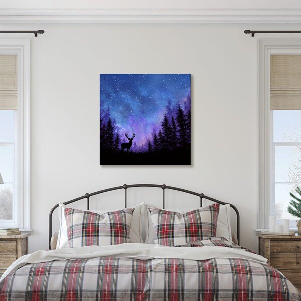 Quadro su tela – Incanto invernale del cielo notturno