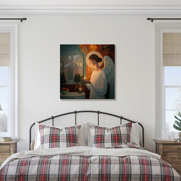 Quadro su tela – Angelo con candela