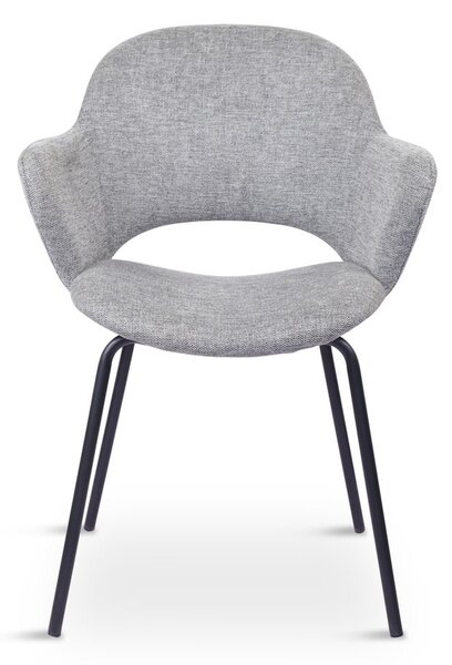 Set di sedie da pranzo grigio chiaro in imbottito 2 pz Rowley – Unique Furniture