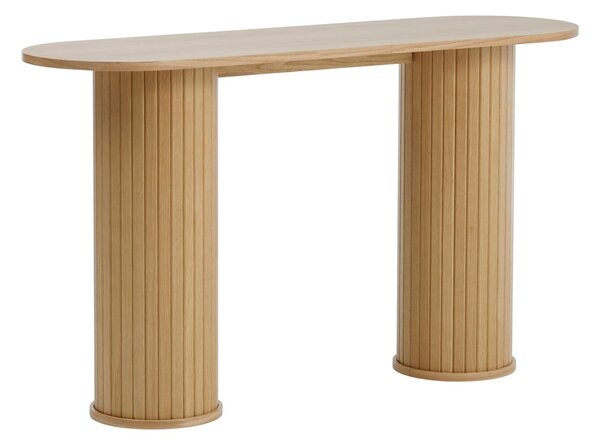 Tavolo consolle di colore naturale 40x130 cm Nola – Unique Furniture