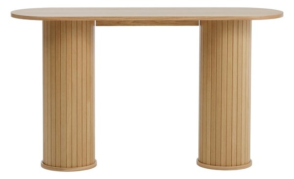Tavolo consolle di colore naturale 40x130 cm Nola – Unique Furniture