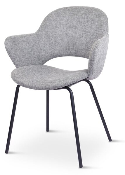 Set di sedie da pranzo grigio chiaro in imbottito 2 pz Rowley – Unique Furniture
