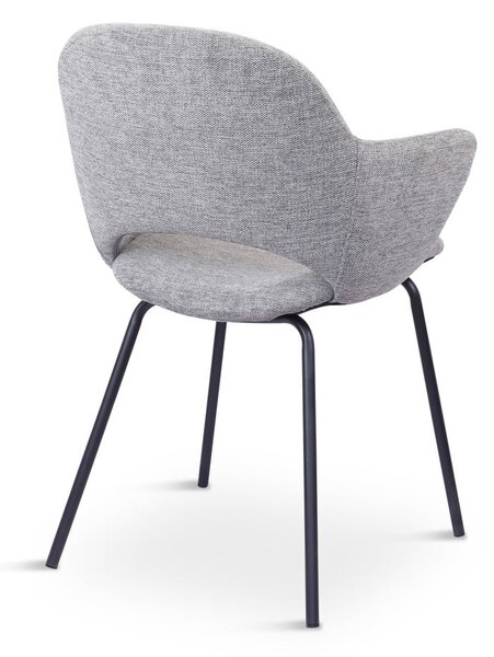 Set di sedie da pranzo grigio chiaro in imbottito 2 pz Rowley – Unique Furniture