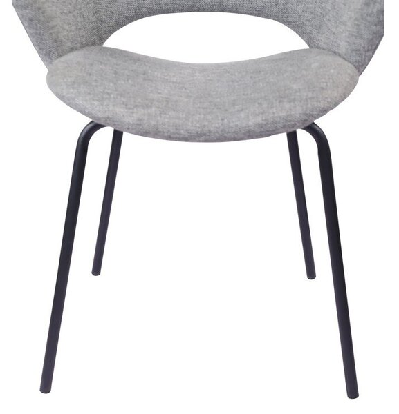 Set di sedie da pranzo grigio chiaro in imbottito 2 pz Rowley – Unique Furniture