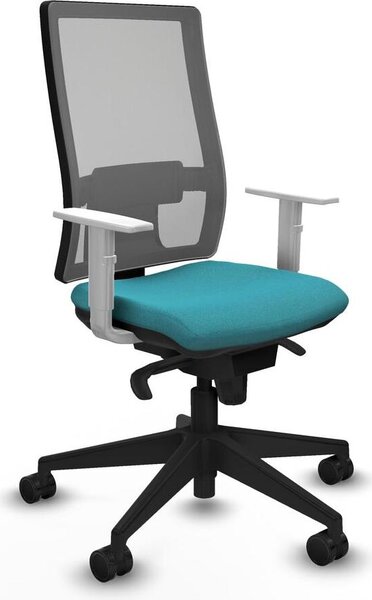 Sedia da ufficio Horna Piqueras y Crespo, modello 4B066N0, colore turchese