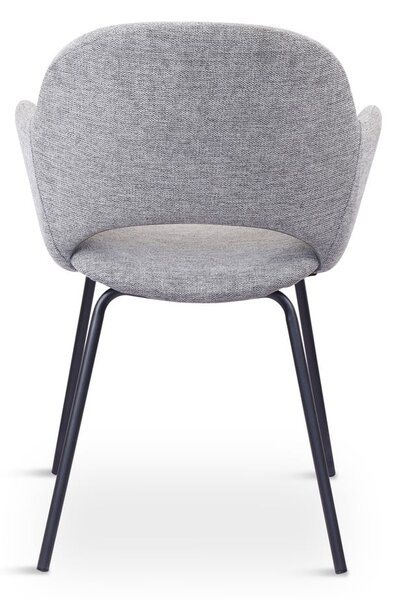 Set di sedie da pranzo grigio chiaro in imbottito 2 pz Rowley – Unique Furniture