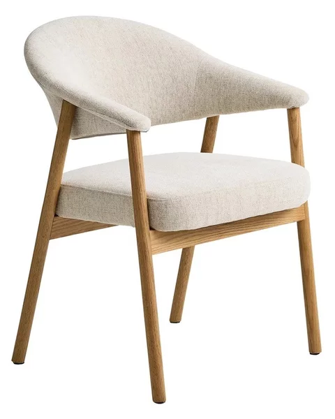 Set di sedie da pranzo color crema in rovere massiccio con braccioli 2 pz Elk – Unique Furniture