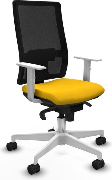 Sedia da ufficio Horna Piqueras y Crespo, modello 4B026N0, colore giallo
