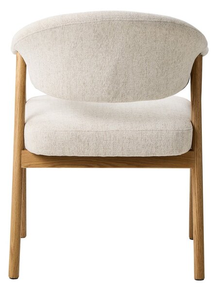 Set di sedie da pranzo color crema in rovere massiccio con braccioli 2 pz Elk – Unique Furniture