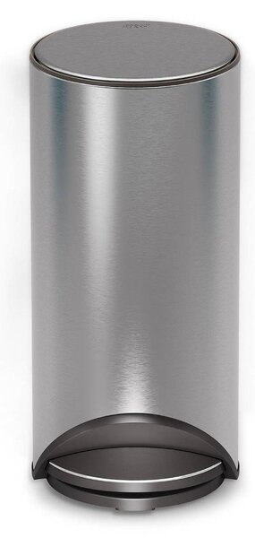 Cestino per la spazzatura color argento lucido in acciaio inox con pedale 30 l Arc – Joseph Joseph