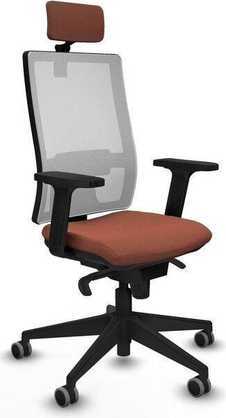 Sedia da ufficio Piqueras y Crespo 2D066G2, colore marrone