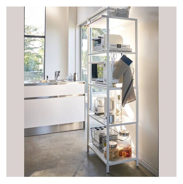 Scaffale bianco opaco in acciaio 60x170x46,5 cm Tower – YAMAZAKI