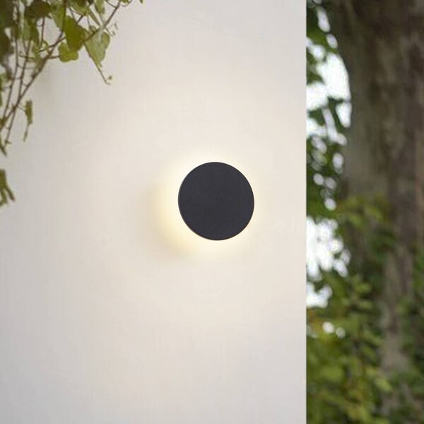 Applique da esterni a LED Gravo Arcchio, dimmerabile, Nero, Alluminio, Moderno, Applique LED da esterni