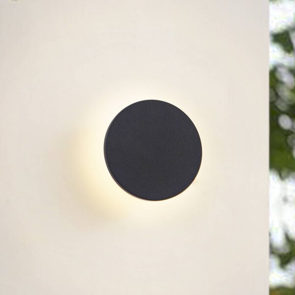 Applique da esterni a LED Gravo Arcchio, dimmerabile, Nero, Alluminio, Moderno, Applique LED da esterni
