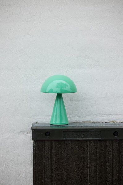 Lampada da tavolo LED dimmerabile color menta (altezza 20 cm) Mush - Hübsch