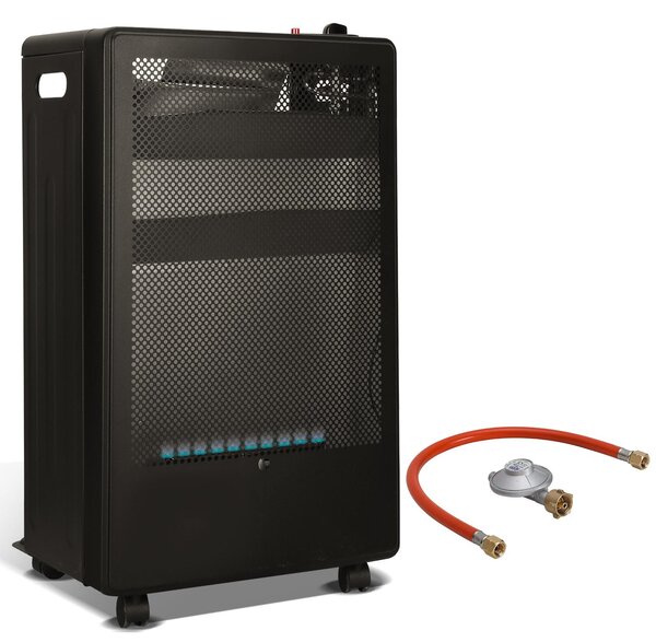 Fornello a gas portatile con fiamma blu, 3800 W, pieghevole e mobile, adatto per bombole di GPL fino a 15 kg