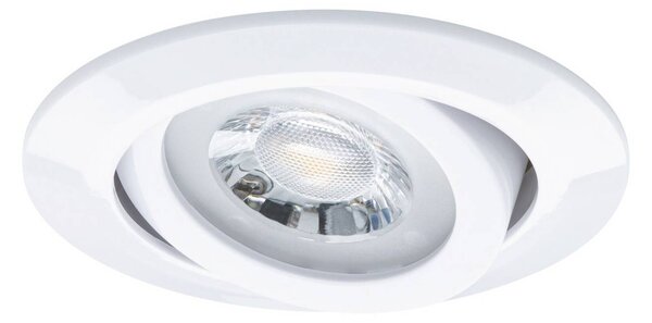 Paulmann luci LED da incasso Paulmann, bianca Ø 8 cm 4,8 W on/off Set 10, Bianco / Opale, Soggiorno / Sala da pranzo, Plastica, Moderno