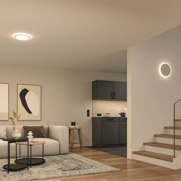 Paulmann Plafoniera a LED Atria Shine, Bianco / Opale, Soggiorno / Sala da pranzo, Plastica, Moderno, Plafoniera LED