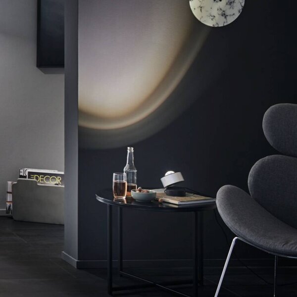 Paulmann Lampada da tavolo a LED Aldan, dimmerabile, Nero, Soggiorno / Sala da pranzo, Alluminio, Moderno, Lampada da tavolo LED