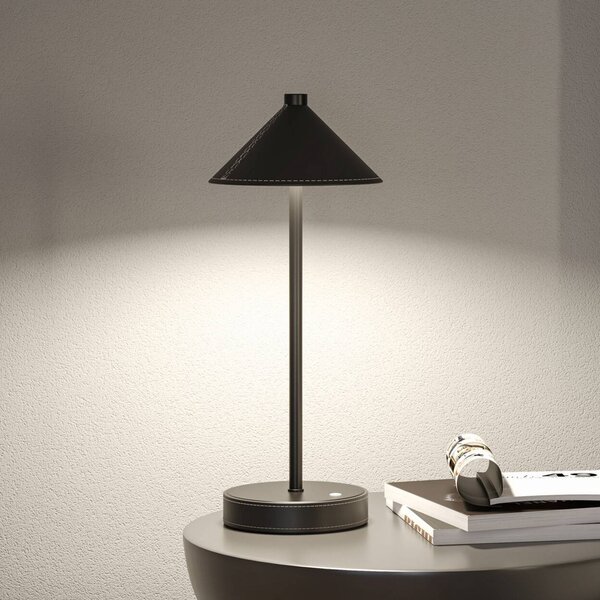 Paulmann Lampada da tavolo a LED Pellini, dimmerabile, Nero, Soggiorno / Sala da pranzo, Metallo, Moderno, Lampada da tavolo LED