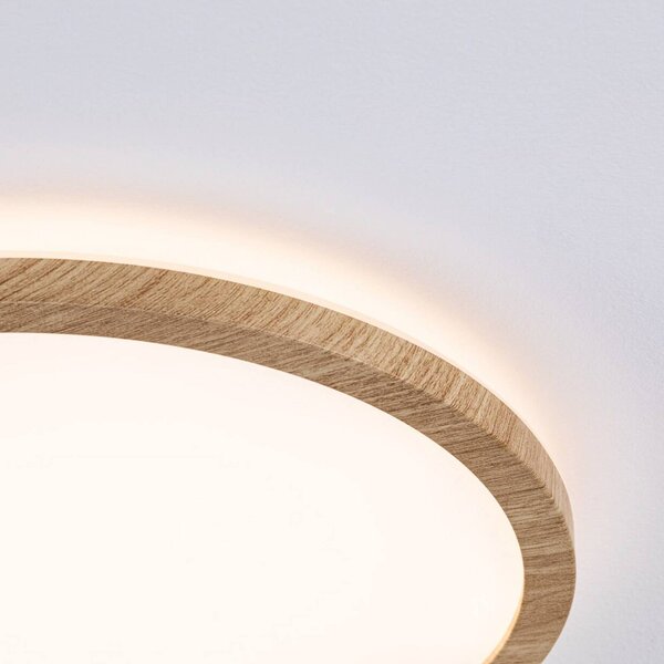 Paulmann Plafoniera Atria Shine, Legno chiaro, Bagno, Plastica, Moderno, Plafoniera