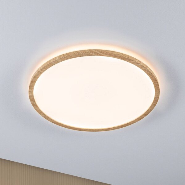 Paulmann Plafoniera Atria Shine, Legno chiaro, Bagno, Plastica, Moderno, Plafoniera