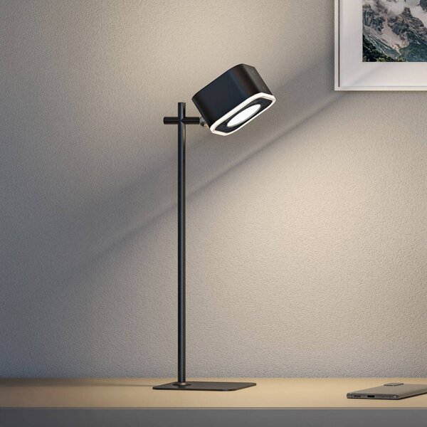 Paulmann Lampada da tavolo a LED Varia, dimmerabile, Nero, Soggiorno / Sala da pranzo, Plastica, Moderno, Lampada da tavolo LED