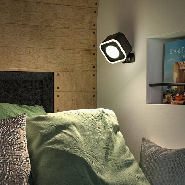 Paulmann Lampada da tavolo a LED Varia, dimmerabile, Nero, Soggiorno / Sala da pranzo, Plastica, Moderno, Lampada da tavolo LED