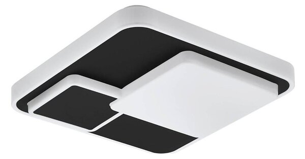 Eglo 75667 - Plafoniera LED LEPRESO LED/19,5W/230V 38,5x38,5 cm nero