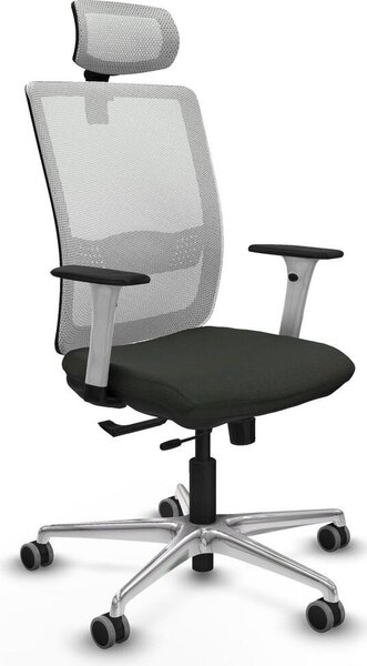 Sedia da ufficio Piqueras y Crespo, modello 1B086G2, colore nero