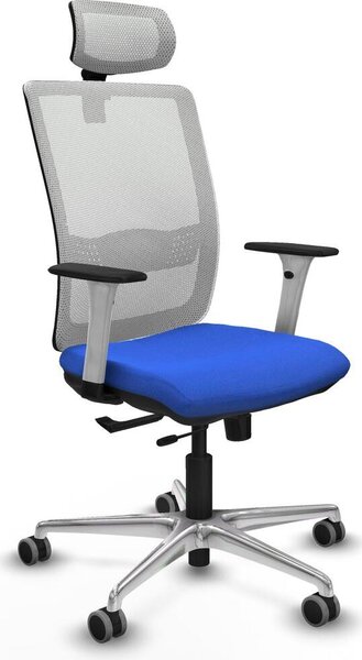 Sedia da ufficio Piqueras y Crespo, modello 1B086G2, colore blu