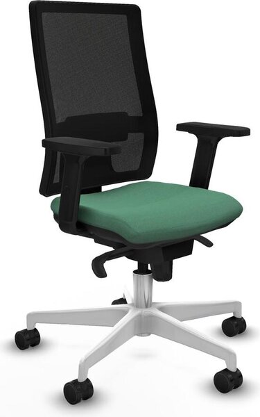 Sedia da ufficio Piqueras y Crespo modello 2D026N0, colore verde smeraldo