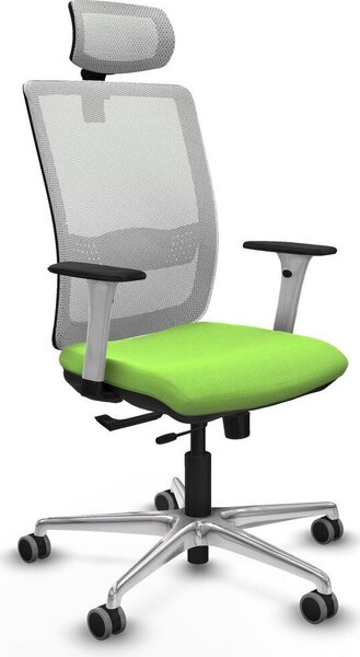 Sedia da ufficio Piqueras y Crespo, modello 1B086G2, colore pistacchio