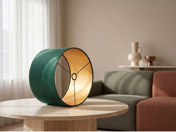Paralume universale STANDART E27 diametro 45 cm verde/oro