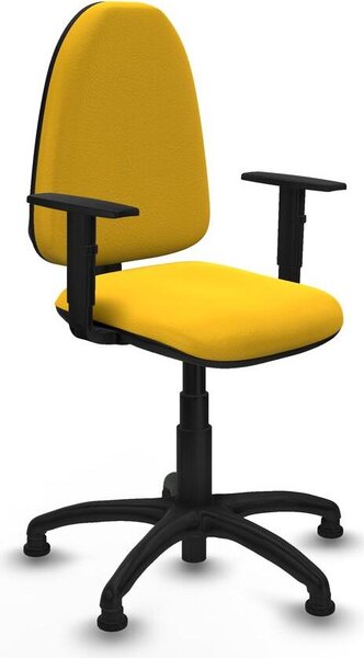Sedia da ufficio Piqueras y Crespo modello B1D01RT, colore giallo