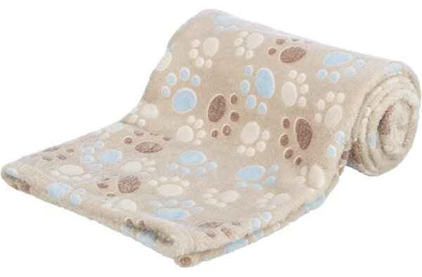 Coperta per cani beige in lana di pecora 75x50 cm Trixie Laslo – Plaček Pet Products