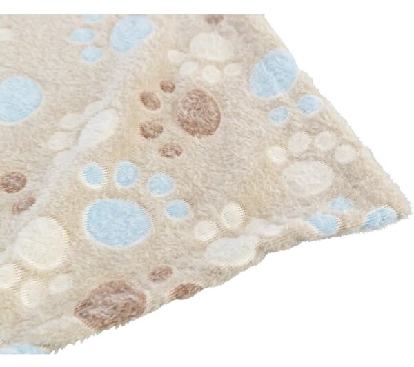 Coperta per cani beige in lana di pecora 75x50 cm Trixie Laslo – Plaček Pet Products