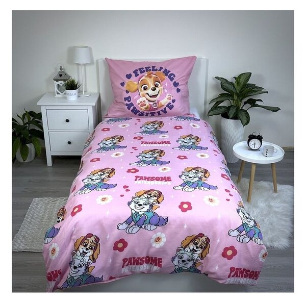 Biancheria da letto singola per bambini in microfibra 140x200 cm Paw Patrol - Jerry Fabrics