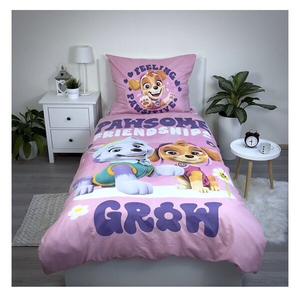 Biancheria da letto singola per bambini in microfibra 140x200 cm Paw Patrol - Jerry Fabrics