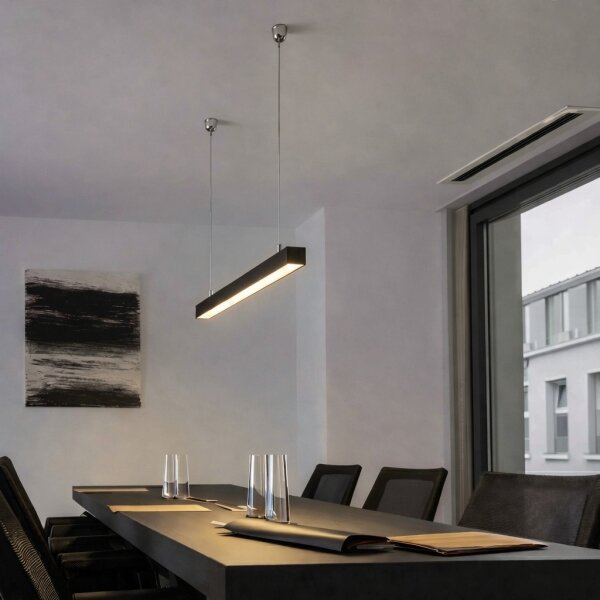 Brilagi - Lampada a sospensione FULLDAY LED/10/15/20W/230V 2700/4000/6000K 60cm nera