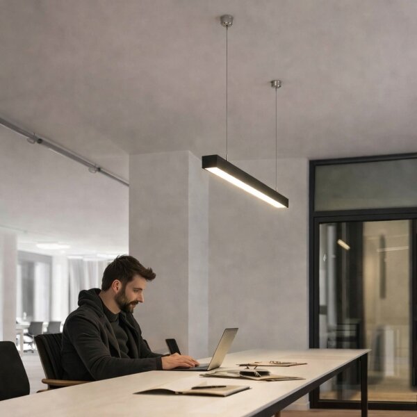 Brilagi - Lampada a sospensione FULLDAY LED/10/15/20W/230V 2700/4000/6000K 60cm nera