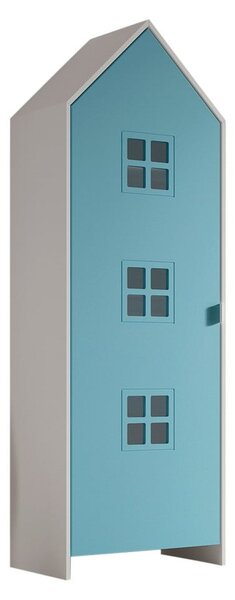 Armadio per bambini bianco/azzurro 58x172x37 cm Casami Bruges – Vipack