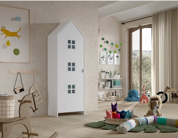 Armadio per bambini bianco 58x172x37 cm Casami Bruges – Vipack