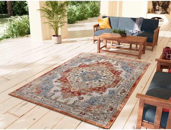 Tappeto per esterni arancione e beige 120x170 cm Luna Rust - Universal