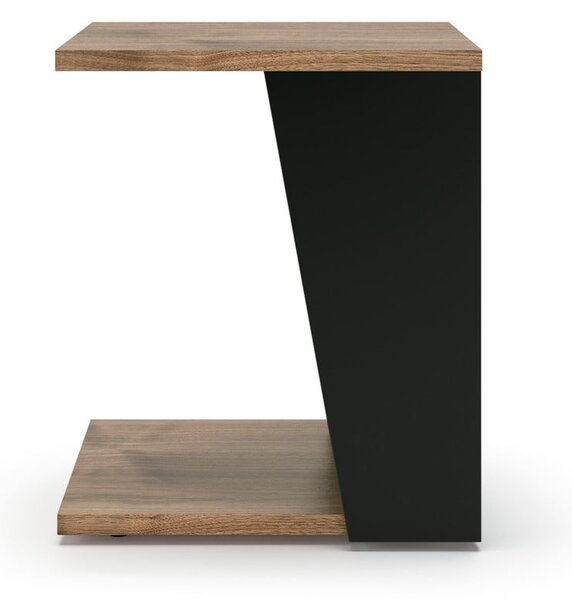 Tavolino con piano in legno di noce 40x40 cm Albi - TemaHome
