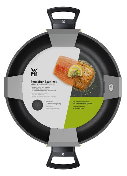 Padella nera antiaderente con 2 manici Excellent ⌀ 28 cm PermaDur - WMF